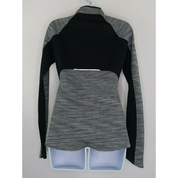 Athleta 1/2 Zip Womens Size XS Gray Black Mock Neck Sport Sweater Pullover Top - Picture 4 of 12